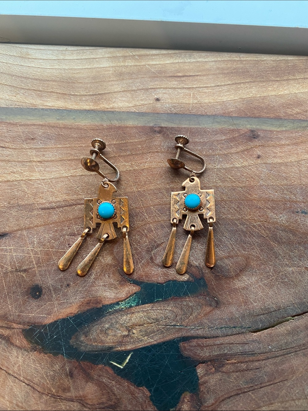 Vintage Thunderbird earrings